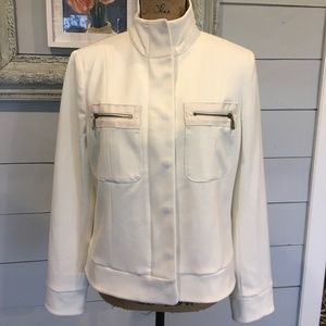 Chico’s Off White Dressy Military Style Jacket